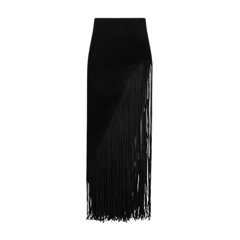 Schiaparelli Fringed Pencil Skirt Skirts in Schiaparelli Authentic Luxury Fashion at Luxury Shoes 