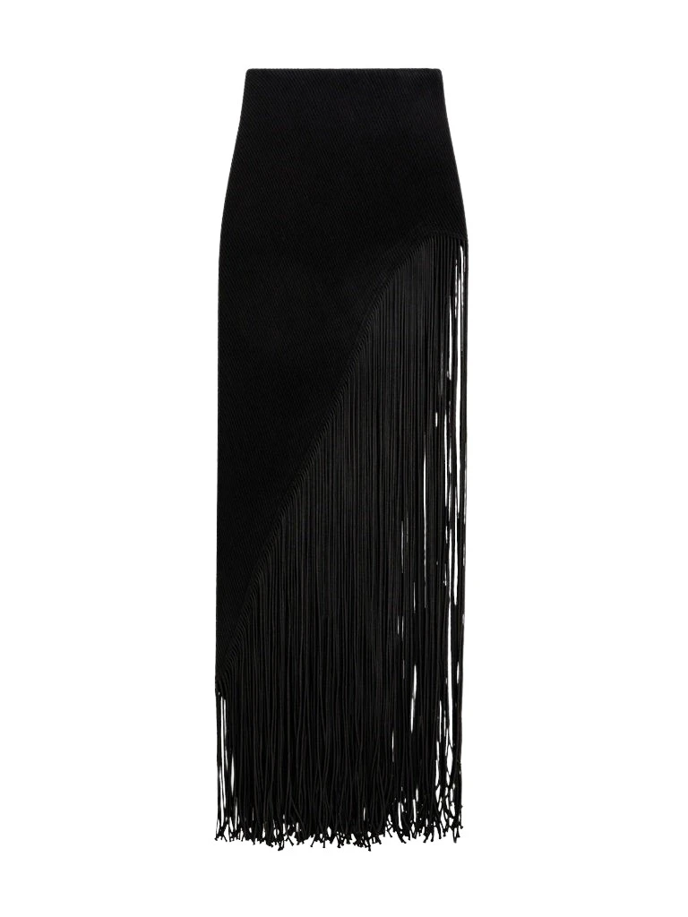 Schiaparelli-Fringed-Pencil-Skirt28746_nobg Schiaparelli Fringed Pencil Skirt Skirts in Schiaparelli Authentic Luxury Fashion at Luxury Shoes