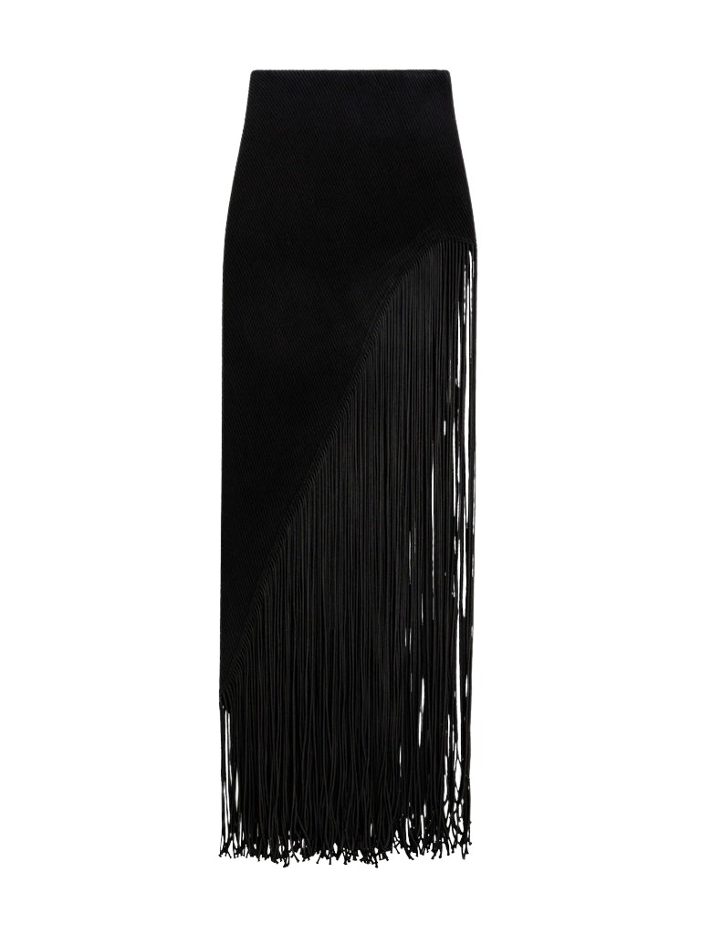 Schiaparelli Fringed Pencil Skirt Skirts in Schiaparelli Authentic Luxury Fashion at Luxury Shoes 