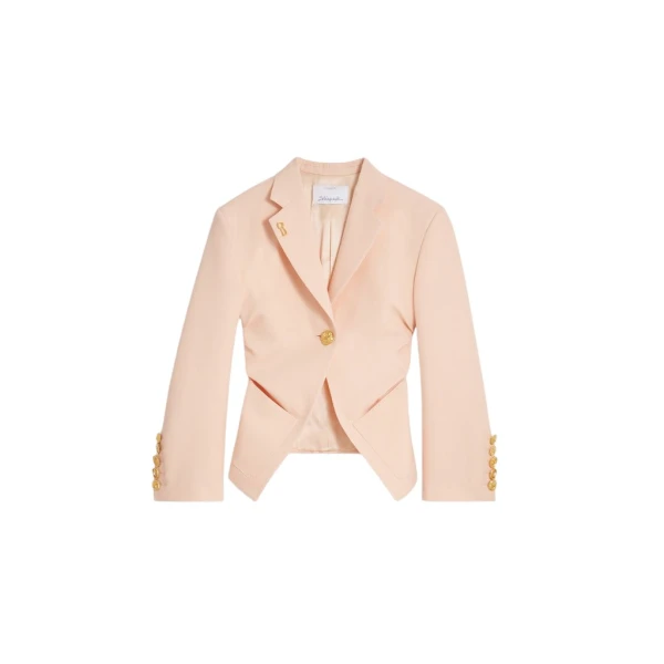 Schiaparelli Gathered Tailored Jacket Jackets in Schiaparelli Authentic Luxury Fashion at Luxury Shoes 
