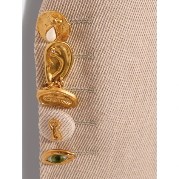 Schiaparelli Gathered Tailored Jacket Jackets in Schiaparelli Authentic Luxury Fashion at Luxury Shoes 
