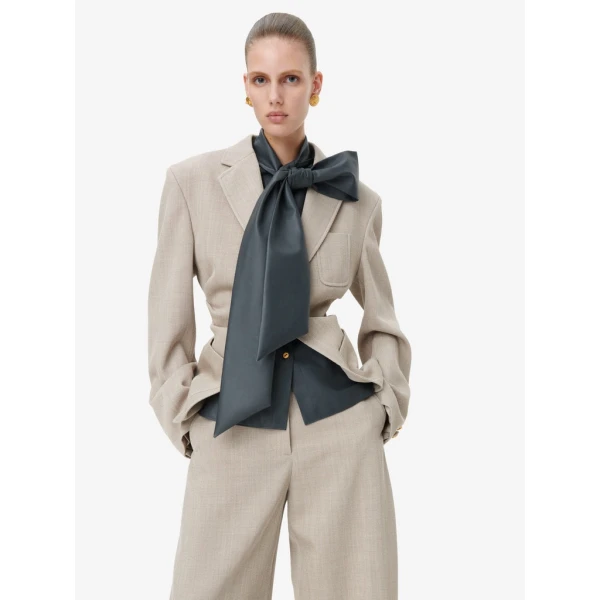 Schiaparelli Gathered Tailored Jacket Jackets in Schiaparelli Authentic Luxury Fashion at Luxury Shoes 