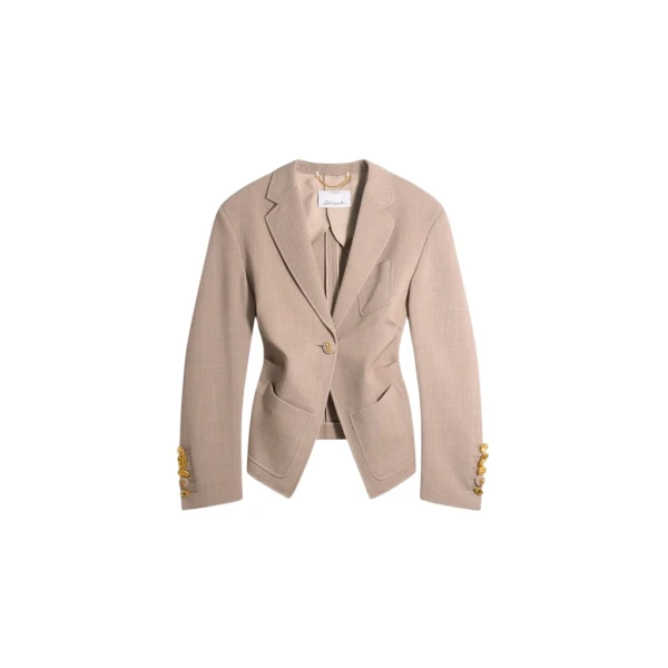 Schiaparelli Gathered Tailored Jacket Jackets in Schiaparelli Authentic Luxury Fashion at Luxury Shoes 