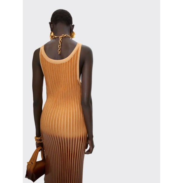 Schiaparelli Glossy Gradient Knitted Dress Dresses in Schiaparelli Authentic Luxury Fashion at Luxury Shoes 
