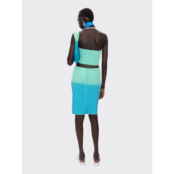Schiaparelli Glossy Gradient Leather Skirt Skirts in Schiaparelli Authentic Luxury Fashion at Luxury Shoes 