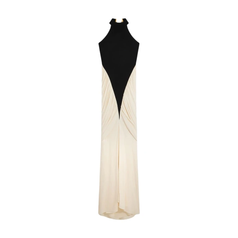 Schiaparelli Halter Draped Dress Dresses in Schiaparelli Authentic Luxury Fashion at Luxury Shoes 