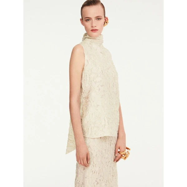 Schiaparelli High Neck Blouse Tops in Schiaparelli Authentic Luxury Fashion at Luxury Shoes 