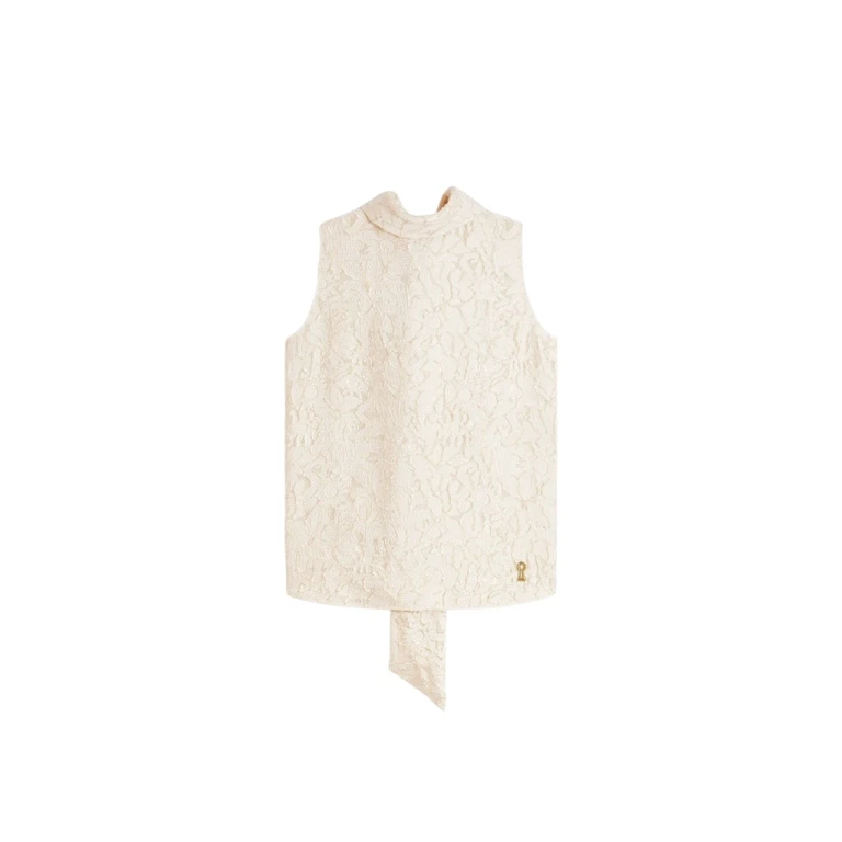 Schiaparelli High Neck Blouse Tops in Schiaparelli Authentic Luxury Fashion at Luxury Shoes 