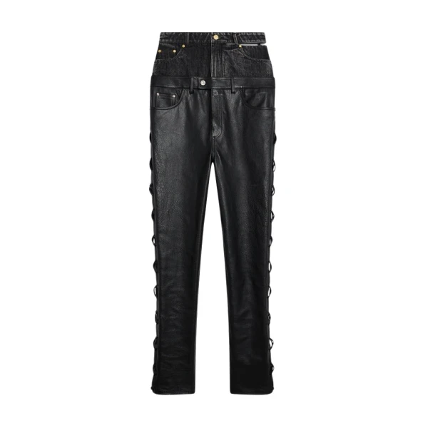 Schiaparelli High-Waisted Lace-Up Pants Pants in Schiaparelli Authentic Luxury Fashion at Luxury Shoes 
