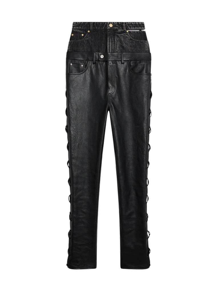 Schiaparelli High-Waisted Lace-Up Pants Pants in Schiaparelli Authentic Luxury Fashion at Luxury Shoes 