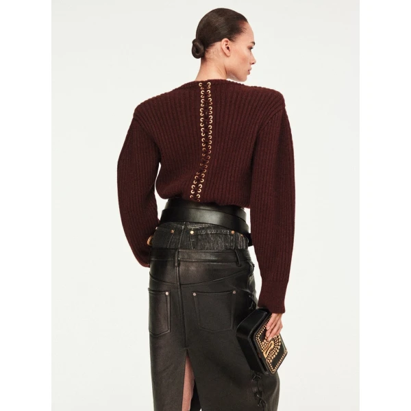 Schiaparelli High-Waisted Lace-Up Skirt Skirts in Schiaparelli Authentic Luxury Fashion at Luxury Shoes 