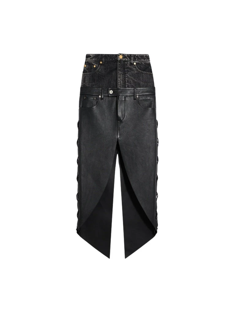 Schiaparelli-High-Waisted-Lace-Up-Skirt90794_nobg Schiaparelli High-Waisted Lace-Up Skirt Skirts in Schiaparelli Authentic Luxury Fashion at Luxury Shoes