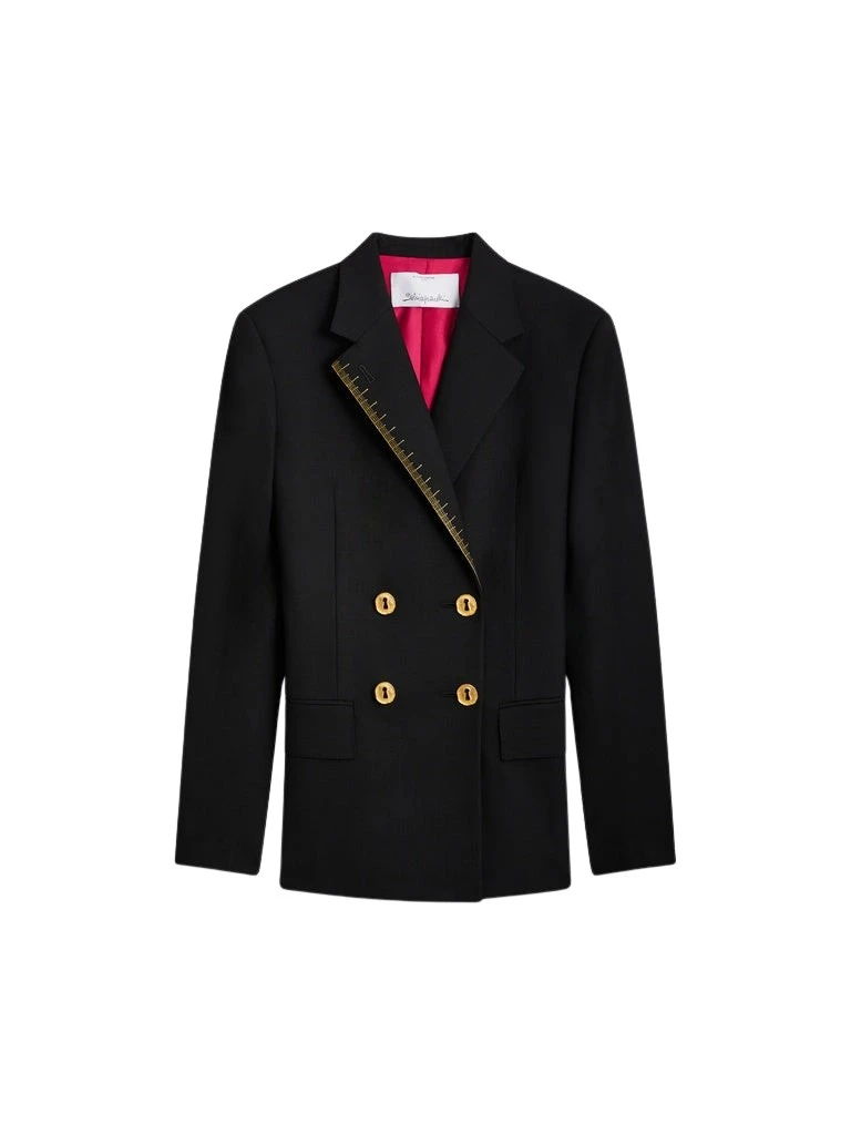 Schiaparelli-Iconic-Measuring-Tape-Jacket-376182_nobg Schiaparelli Iconic Measuring Tape Jacket Jackets in Schiaparelli Authentic Luxury Fashion at Luxury Shoes
