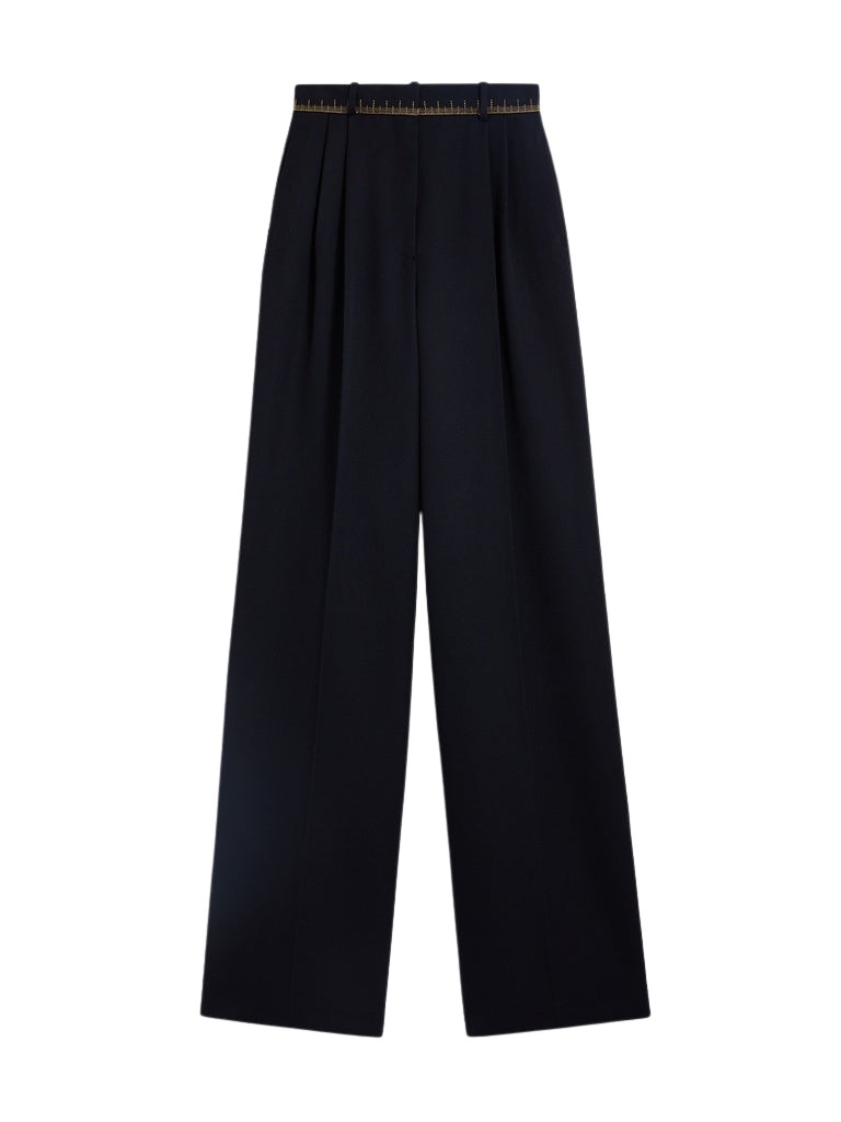 Schiaparelli Iconic Measuring Tape Wideleg Pants Pants in Schiaparelli Authentic Luxury Fashion at Luxury Shoes 