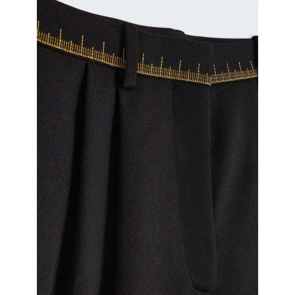Schiaparelli Iconic Measuring Tape Wideleg Pants Pants in Schiaparelli Authentic Luxury Fashion at Luxury Shoes 