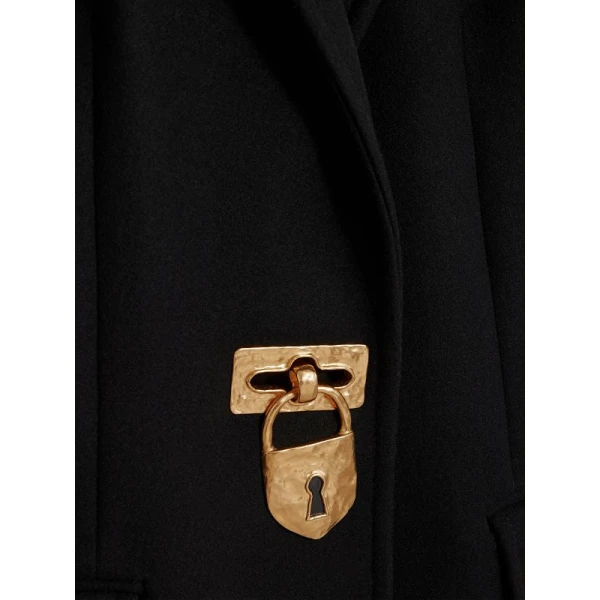 Schiaparelli Iconic Padlock Coat Coats in Schiaparelli Authentic Luxury Fashion at Luxury Shoes 
