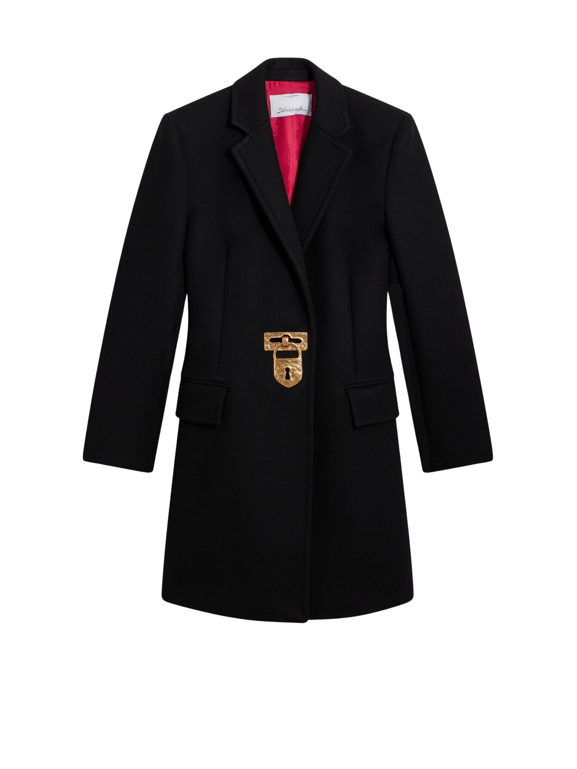Schiaparelli Iconic Padlock Coat Coats in Schiaparelli Authentic Luxury Fashion at Luxury Shoes 