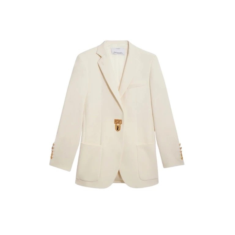 Schiaparelli Iconic Padlock Jacket Jackets in Schiaparelli Authentic Luxury Fashion at Luxury Shoes 