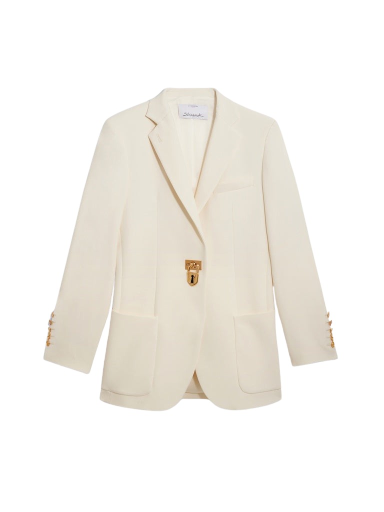 Schiaparelli Iconic Padlock Jacket Jackets in Schiaparelli Authentic Luxury Fashion at Luxury Shoes 