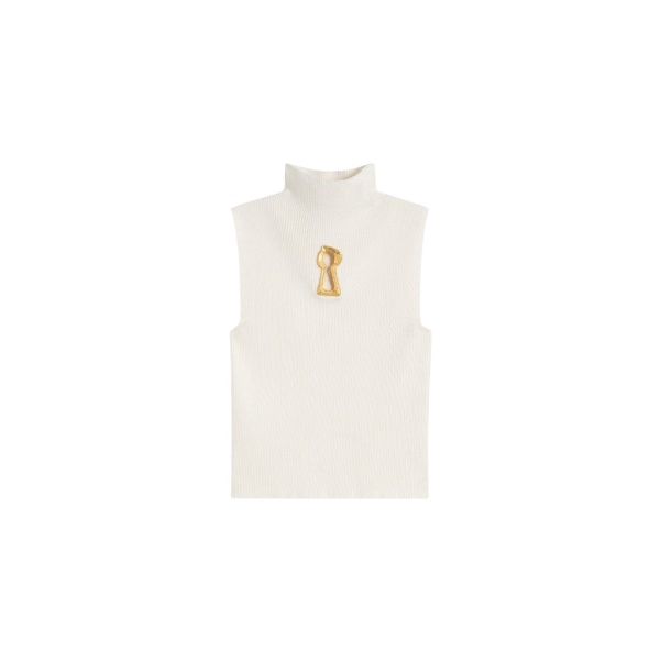 Schiaparelli Keyhole Sleeveless Jumper Knitwear in Schiaparelli Authentic Luxury Fashion at Luxury Shoes 