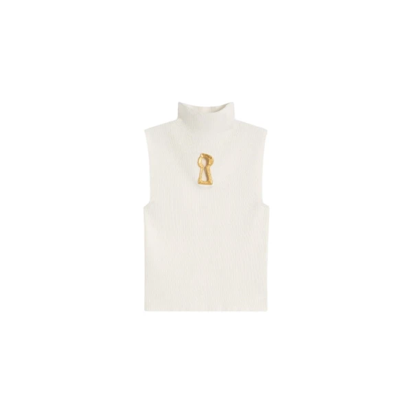 Schiaparelli Keyhole Sleeveless Jumper Knitwear in Schiaparelli Authentic Luxury Fashion at Luxury Shoes 