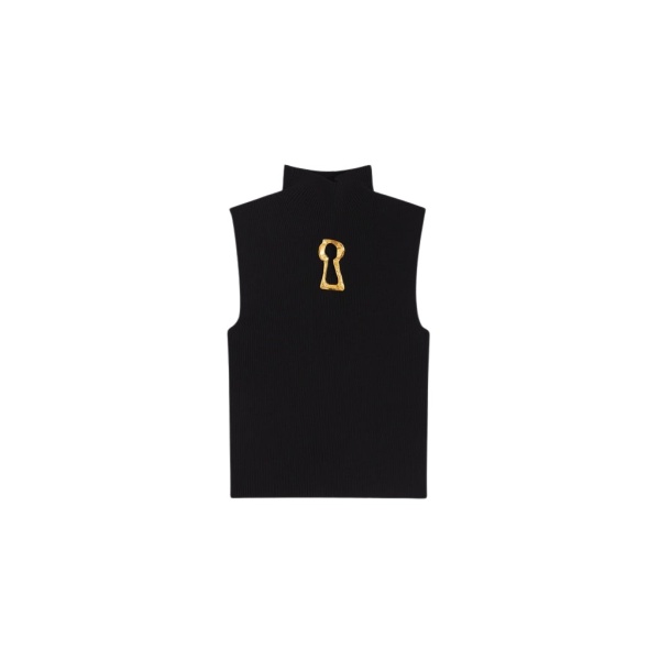 Schiaparelli Keyhole Sleeveless Jumper Knitwear in Schiaparelli Authentic Luxury Fashion at Luxury Shoes 