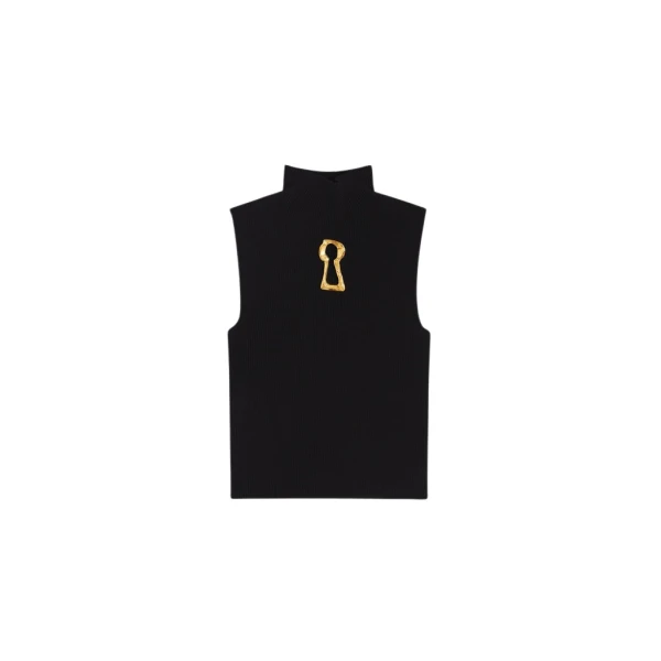 Schiaparelli Keyhole Sleeveless Jumper Knitwear in Schiaparelli Authentic Luxury Fashion at Luxury Shoes 