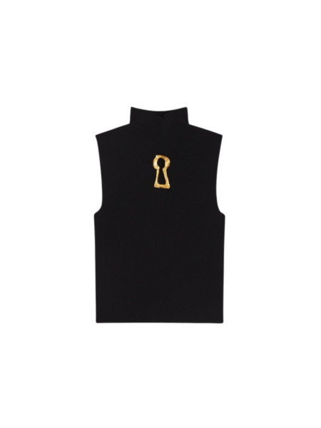 Schiaparelli Keyhole Sleeveless Jumper Knitwear in Schiaparelli Authentic Luxury Fashion at Luxury Shoes 