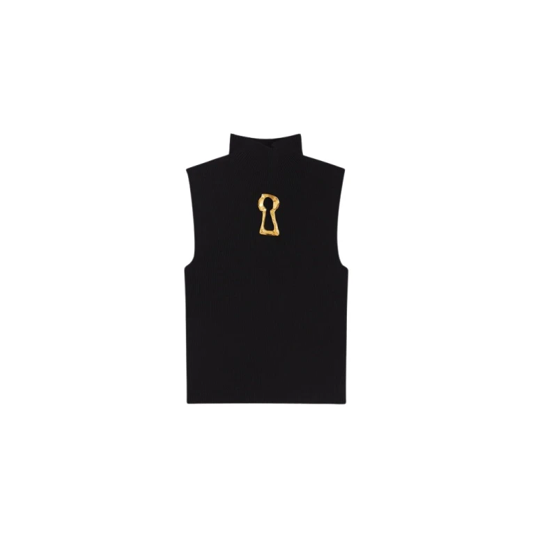 Schiaparelli Keyhole Sleeveless Jumper Knitwear in Schiaparelli Authentic Luxury Fashion at Luxury Shoes 