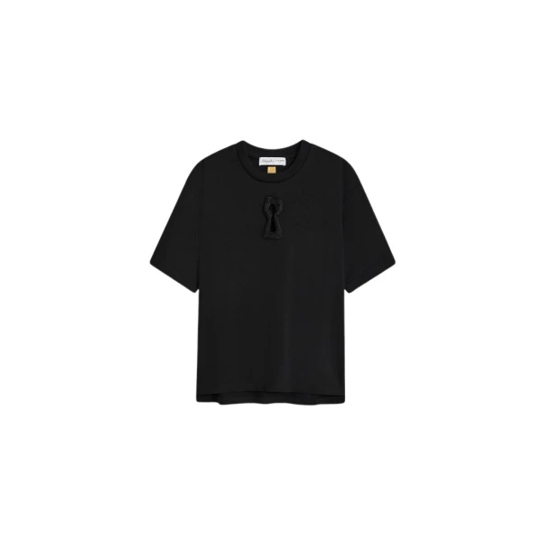 Schiaparelli Keyhole T-Shirt Tops in Schiaparelli Authentic Luxury Fashion at Luxury Shoes 