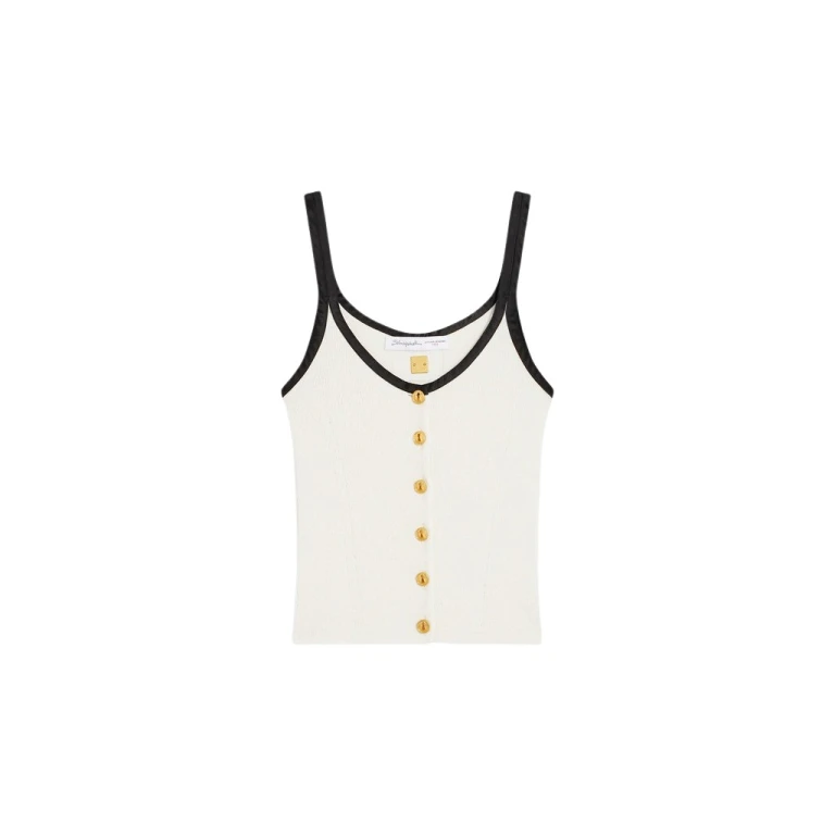 Schiaparelli Keyhole Tank Top Tops in Schiaparelli Authentic Luxury Fashion at Luxury Shoes 