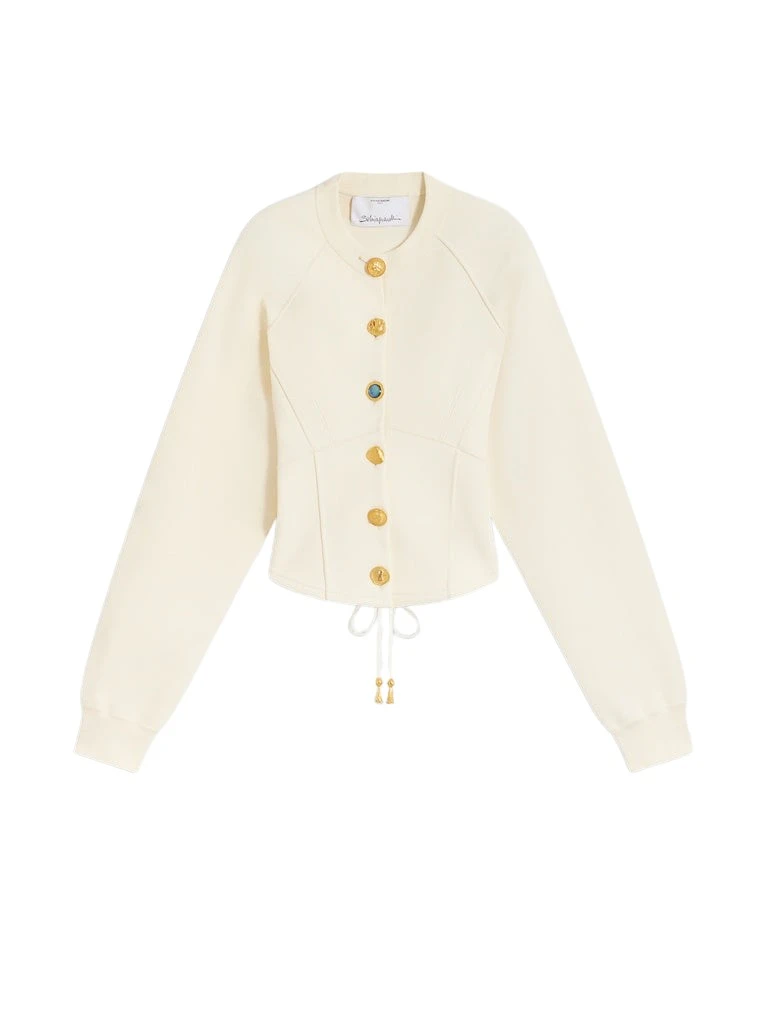 Schiaparelli-Laced-Up-Cardigan43961_nobg Schiaparelli Laced-Up Cardigan Knitwear in Schiaparelli Authentic Luxury Fashion at Luxury Shoes