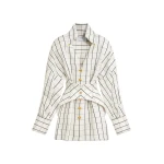 Schiaparelli Laced-Up Shirt Dress Dresses in Schiaparelli Authentic Luxury Fashion at Luxury Shoes 
