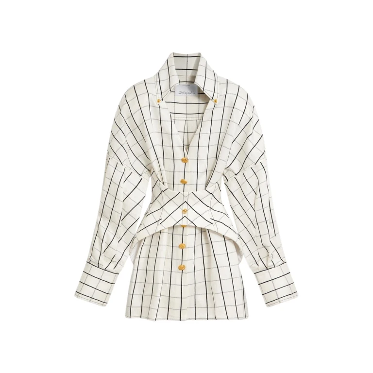 Schiaparelli Laced-Up Shirt Dress Dresses in Schiaparelli Authentic Luxury Fashion at Luxury Shoes 