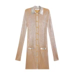 Schiaparelli Laminated Shirt Cardigan Knitwear in Schiaparelli Authentic Luxury Fashion at Luxury Shoes 