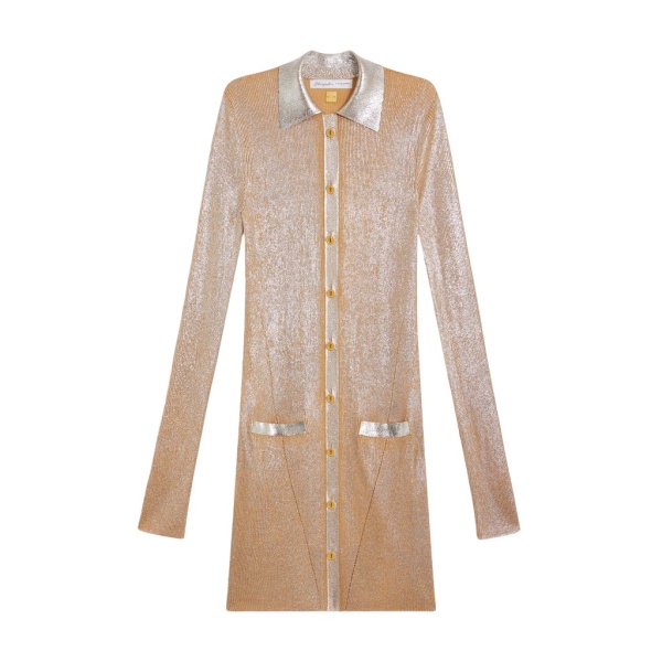Schiaparelli Laminated Shirt Cardigan Knitwear in Schiaparelli Authentic Luxury Fashion at Luxury Shoes 