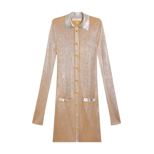 Schiaparelli Laminated Shirt Cardigan Knitwear in Schiaparelli Authentic Luxury Fashion at Luxury Shoes 