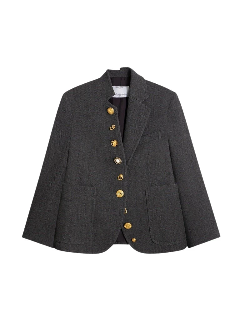 Schiaparelli-Little-Asymmetrical-Jacket-399735_nobg Schiaparelli Little Asymmetrical Jacket Jackets in Schiaparelli Authentic Luxury Fashion at Luxury Shoes