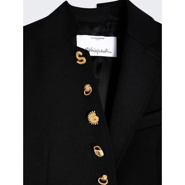 Schiaparelli Little Asymmetrical Jacket Jackets in Schiaparelli Authentic Luxury Fashion at Luxury Shoes 