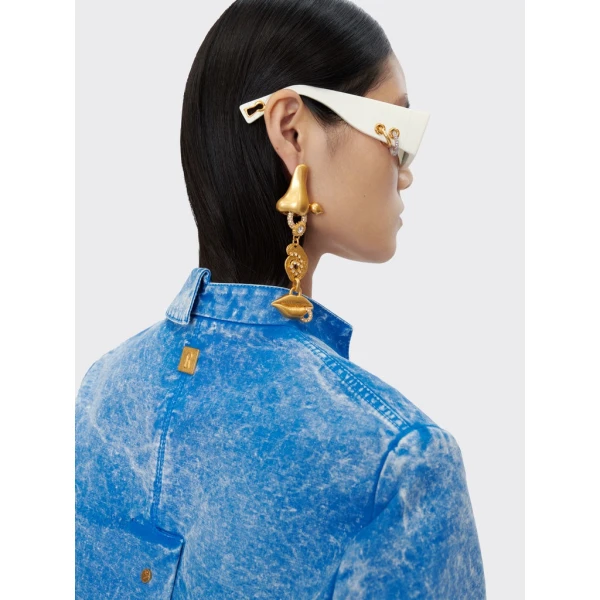 Schiaparelli Little Asymmetrical Jacket Jackets in Schiaparelli Authentic Luxury Fashion at Luxury Shoes 