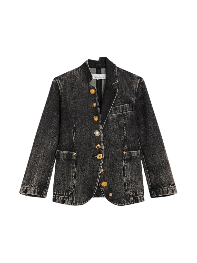 Schiaparelli Little Asymmetrical Jacket Jackets in Schiaparelli Authentic Luxury Fashion at Luxury Shoes 