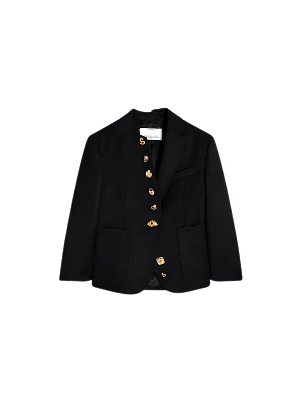 Schiaparelli Little Asymmetrical Jacket Jackets in Schiaparelli Authentic Luxury Fashion at Luxury Shoes 