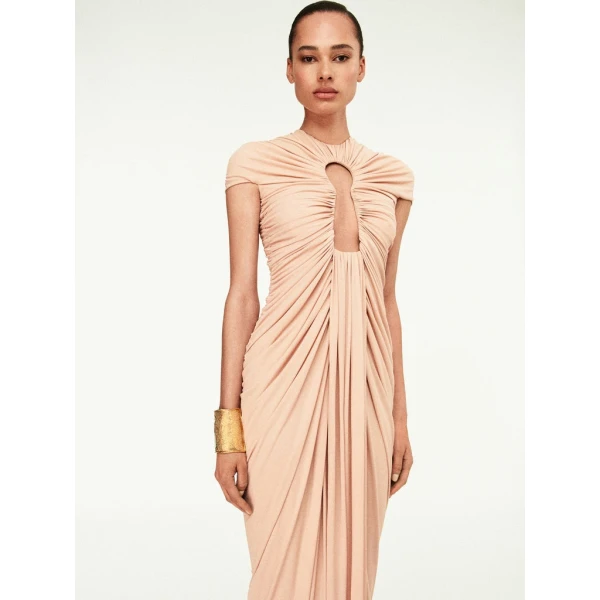 Schiaparelli Long Keyhole Dress Dresses in Schiaparelli Authentic Luxury Fashion at Luxury Shoes 