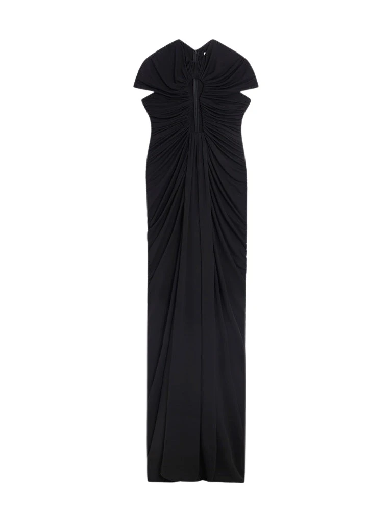 Schiaparelli-Long-Keyhole-Dress95379_nobg Schiaparelli Long Keyhole Dress Dresses in Schiaparelli Authentic Luxury Fashion at Luxury Shoes