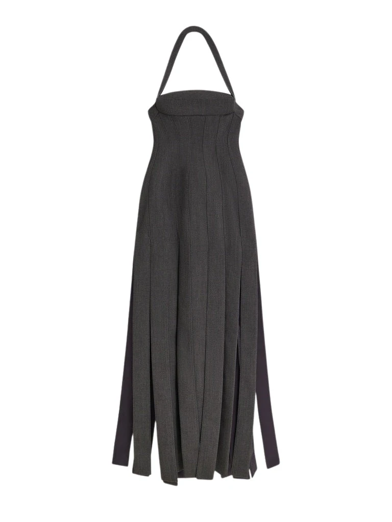 Schiaparelli-Long-Unstitched-Ribbons-Dress59975_nobg Schiaparelli Long Unstitched Ribbons Dress Dresses in Schiaparelli Authentic Luxury Fashion at Luxury Shoes