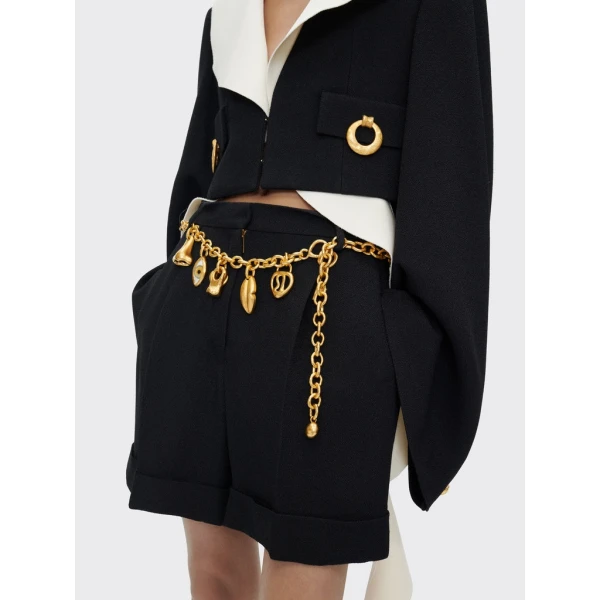 Schiaparelli Low-Rise Key Shorts Shorts in Schiaparelli Authentic Luxury Fashion at Luxury Shoes 