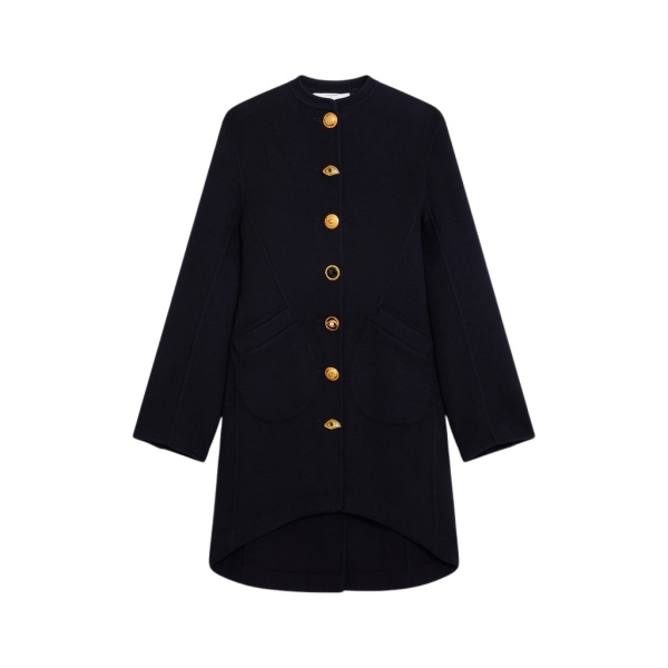 Schiaparelli Mandarin Collar Coat Coats in Schiaparelli Authentic Luxury Fashion at Luxury Shoes 