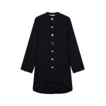 Schiaparelli-Mandarin-Collar-Coat86955_nobg Schiaparelli Mandarin Collar Coat Coats in Schiaparelli Authentic Luxury Fashion at Luxury Shoes