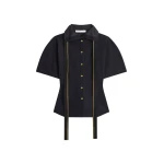 Schiaparelli Measuring Tape Lavallière Blouse Tops in Schiaparelli Authentic Luxury Fashion at Luxury Shoes 