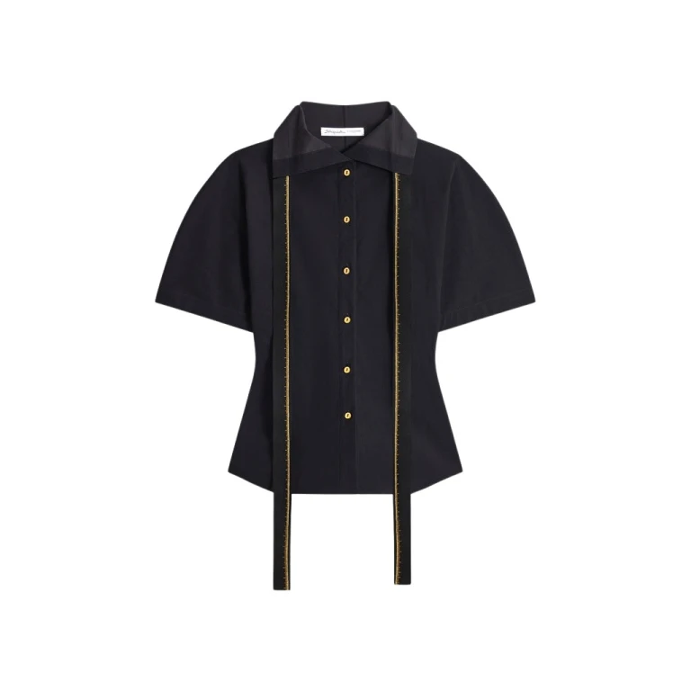 Schiaparelli Measuring Tape Lavallière Blouse Tops in Schiaparelli Authentic Luxury Fashion at Luxury Shoes 